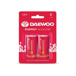 Батарейка C LR14 1,5V alkaline BL-2шт DAEWOO ENERGY