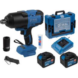 Аккум. ударный гайковерт BULL SC 1810 Xcase, XLTpro, БЕСЩЕТ., 18 В, 1500 Н*м, 3/4", 2х6 А*ч, з/у 6 А