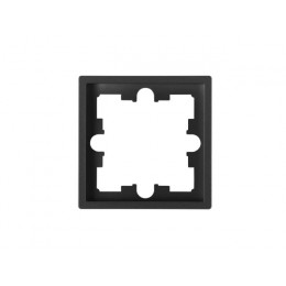 Рамка 1-местная графит, Carre, BYLECTRICA