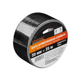 Лента армированная клейкая 50ммх25м черная STARTUL PROFI (ST9039-49-25)