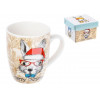 Кружка керамическая, в кор., 360 мл, Bunny 1-4, PERFECTO LINEA