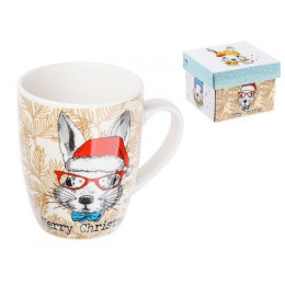 Кружка керамическая, в кор., 360 мл, Bunny 1-4, PERFECTO LINEA