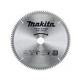 Диск пильный  260x30x2.6/1.8x100T по дереву MAKITA