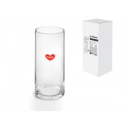 Ваза для цветов, стеклянная, 25х10 см., серия Crystal, PERFECTO LINEA