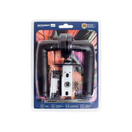 Комплект ручка и защелкаАЛЛЮР АРТ "ПОЛО" BL+L45-8 BL (15150/S45) матовый черный  (20) (компл)