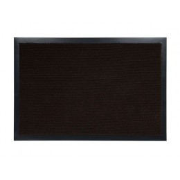 Коврик придверный влаговпитывающий, ребристый, "Trip", 40х60 см, коричневый, VORTEX