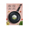 Сковорода ф 24х4.3 см, штамп., алюм., антиприг. покр., серия STARCOOK, зеленая, PERFECTO LINEA