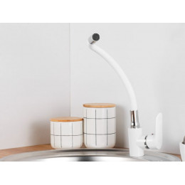 Смеситель для кухни D35-A, серия 290 белый, ECONOCE