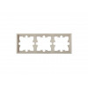 Рамка 3-местная песочная, Carre, BYLECTRICA