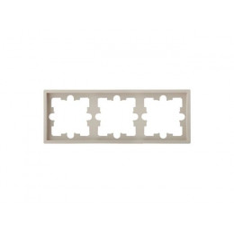 Рамка 3-местная песочная, Carre, BYLECTRICA
