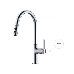 Смеситель для кухни (Lt) D35, серия Lotus хром, a-five