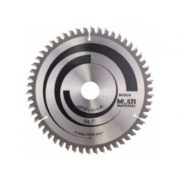 Диск пильный 210х30 мм 54 зуб. универсальный MULTIMATERIAL BOSCH