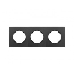 Рамка 3-местная графит, Прованс, Bylectrica