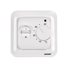 Терморегулятор механич. с датчиком температуры пола, белый R70XT REXANT