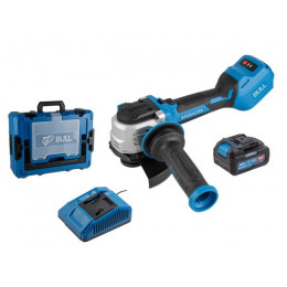 Аккум. углошлифмашина BULL CSG 1812-1 SR Xcase XLTpro 1x4 Ач БЕСЩЕТ, 125 мм, рег. об., 10 000 об/мин