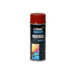 Краска-эмаль аэроз. универсальная красный огонь INRAL 400мл (3000)