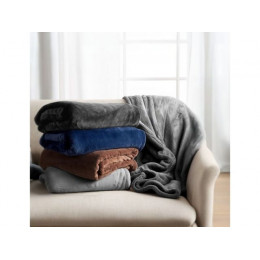 Покрывало флисовое 150x200 см., синее, серия Dream, PERFECTO LINEA