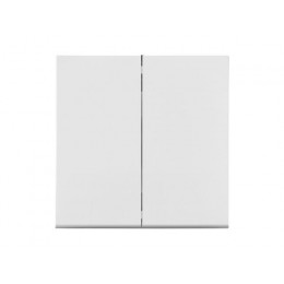 Выключатель 2 клав. (cкрытый, узел, 10А) белый, Carre, BYLECTRICA