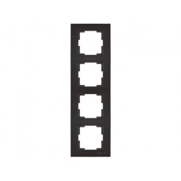 Рамка 4-ая вертикальная черная, RITA, MUTLUSAN