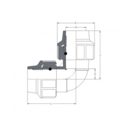 Колено ПЭ 32, AV Engineering