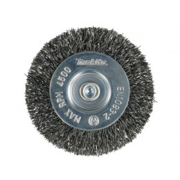 Щетка д/дрели дисковая 75 мм, толщина проволоки 0.3 мм, гофрированная, металл, 1/4" MAKITA