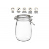 Банка для сыпучих продуктов стеклянная WECKER (Веккер) 1000 мл, PERFECTO LINEA