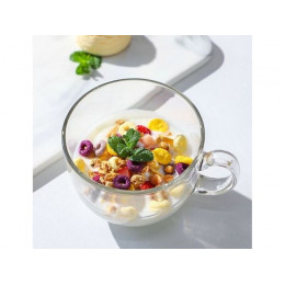 Кружка-бульонница стеклянная, 400 мл, Clear, PERFECTO LINEA