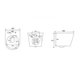 Унитаз подвесной AV Engineering, ALCA X