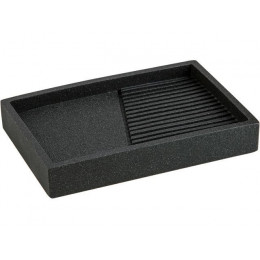 Мыльница ELEMENT, черная, PERFECTO LINEA