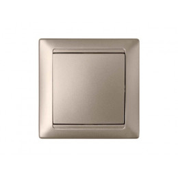 Выключатель 1 клав. (cкрытый, 10А) шампань, Стиль, Bylectrica