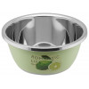 Миска для взбивания из нержавеющей стали, диаметр 24 см, лайм, серия Romantic life, PERFECTO LINEA
