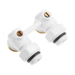 Клапан угловой шаровый 3/4" нар. для радиатора (мультифлекс), Белый, AV Engineering (инд. упак.)