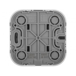 Выключатель 1 клав. (открытый, 10А) белый, Bailly, LEIDEN ELECTRIC