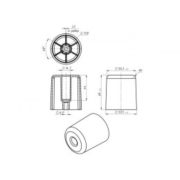 Опора №6 пластмасса STARFIX