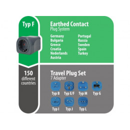 Набор переходник-разветвитель (7шт.) 1508160 Brennenstuhl