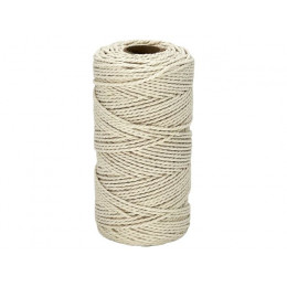 Нить хлопковая крученая двухпрядная 2 мм 100 м STARFIX