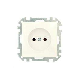 Розетка 1-ая (скрытая, б/з) бежевая, Стиль, BYLECTRICA