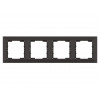 Рамка 4-ая горизонтальная черная, DARIA, MUTLUSAN
