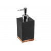 Диспенсер (дозатор) для мыла WOOD BLISS, черный, PERFECTO LINEA