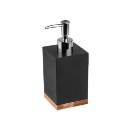 Диспенсер (дозатор) для мыла WOOD BLISS, черный, PERFECTO LINEA