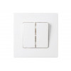 Выключатель 2 клав. (cкрытый, 10А) белый, Мастер, BYLECTRICA