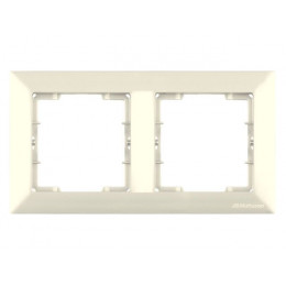 Рамка 2-ая горизонтальная кремовая, DARIA, MUTLUSAN