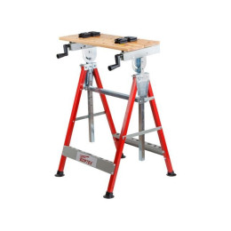 Верстак складной WORTEX WB 6012 БАМБУК, 605X540X(860-1140) мм, регулировка столешницы