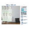 Шторка для ванной (12 колец в комплекте), 180x180 см, Secret, цветы, PERFECTO LINEA