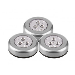 Фонарь светодиодный «Пушлайт» (набор 3шт.) 15Лм 3хAAA Фаza