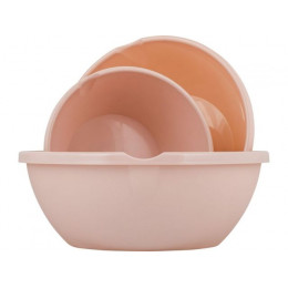 Набор мисок с крышками, 3 шт., Helsinki, персиковая карамель, PLAST TEAM