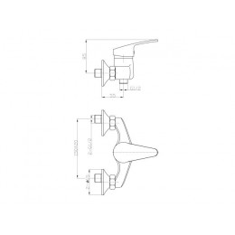 Смеситель для душа (Lt) D35, серия FCB AV Engineering