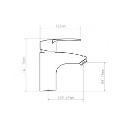 Смеситель для умывальника D40-A, серия 320, ECONOCE