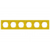 Рамка 6-ая горизонтальная желтая, RITA, MUTLUSAN