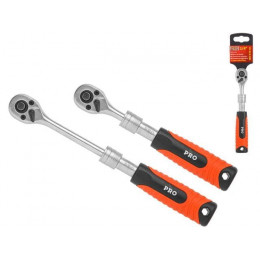 Трещотка 1/4" 72зуб. 165-215мм телескоп. PRO STARTUL (PRO-47014)